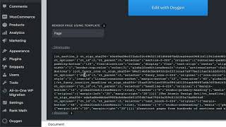 How to duplicate Pages and Templates in Oxygen