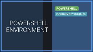 PowerShell environment variable missing