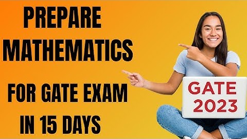 Prepare Maths For GATE in Just 15 Days | ESE | Gate | @indorail