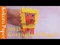 DIY Kokoru Paper (Corrugated Paper Art) | Kokoru Paper Lion 🦁 | DIY Ideas For Kids