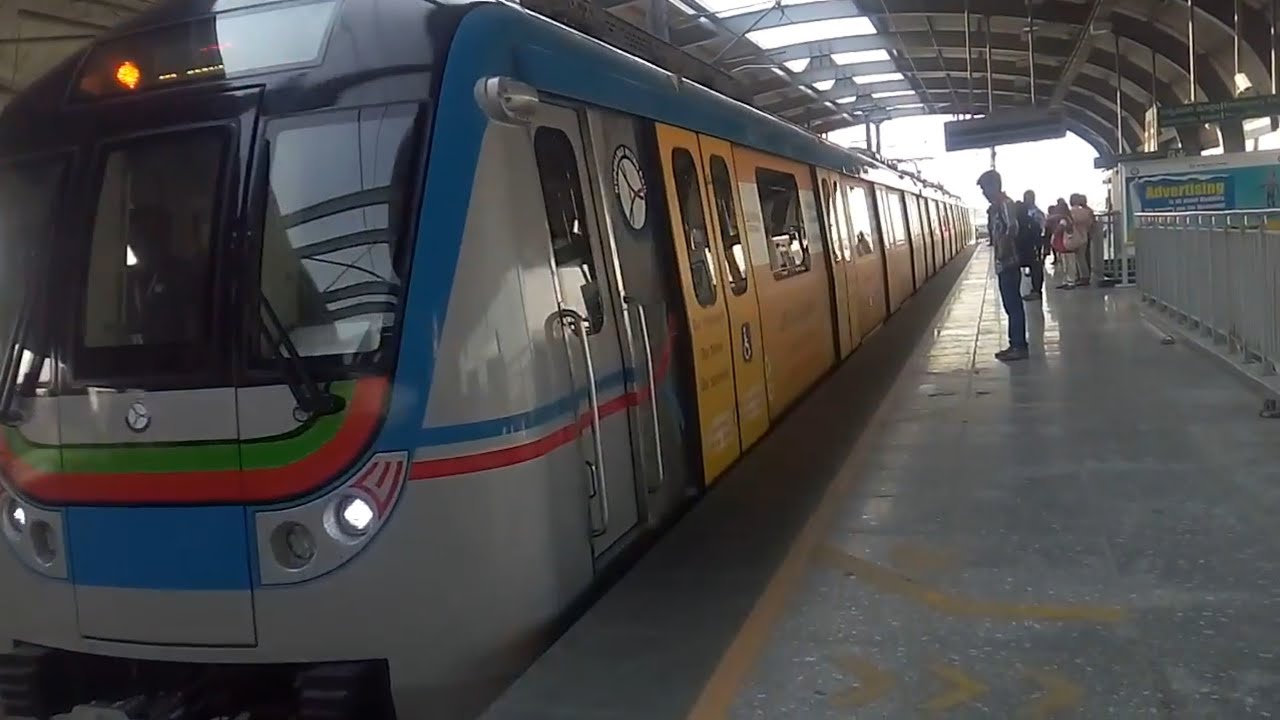 Hyderabad Metro Rail In Action And Announcements Youtube