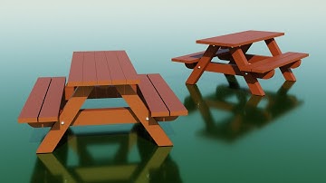 Blender Tutorial - Picnic table