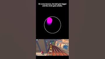 Ball bouncing simulation #adhd #music #code #space #python #physics #simulations #memes #science