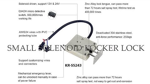 Locking for small locker lock? How about this one? KR-S5243