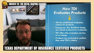 Texas Department of Insurance certified PRODUCTS