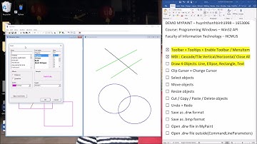 Demo MyPaint LT Win API C++
