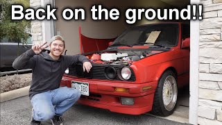 Finishing the drivetrain on the K swapped E30!!