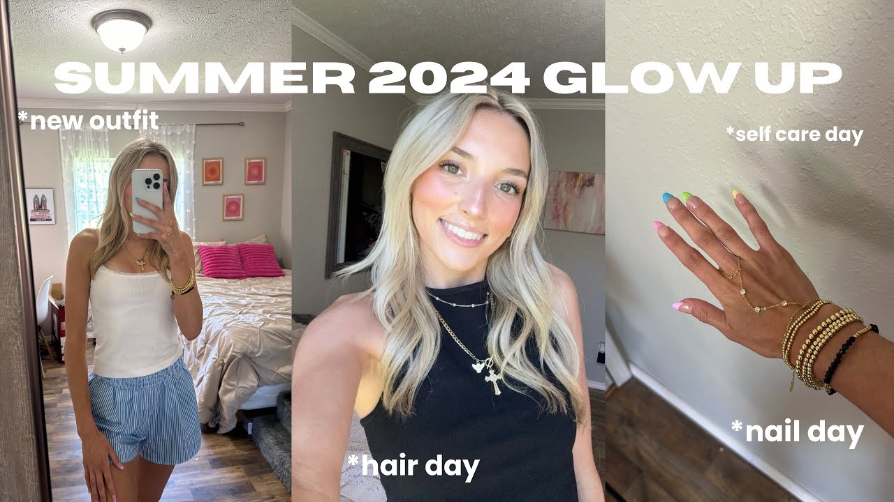 GLOW UP transformation for SUMMER 2024| *nails, hair appt, new outfit ...