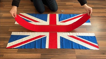 Hand Making A British Union Flag