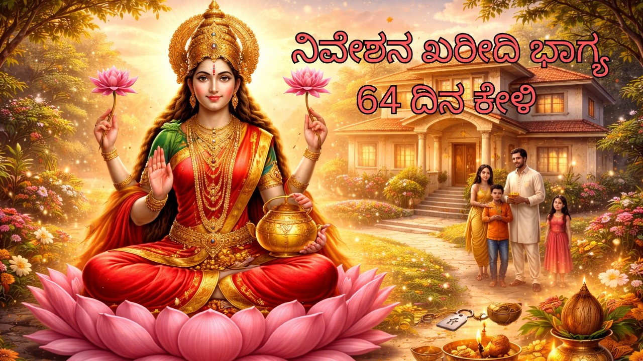ಮನೆ ಖರೀದಿಗೆ ಮಹಾಲಕ್ಷ್ಮಿ ಸ್ತೋತ್ರ | ಐಶ್ವರ್ಯ ಮತ್ತು ಜಾಗ ಸಿದ್ಧಿ | Kannada Devotional