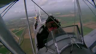 2026-04-17 G-ANZZ Tiger Moth Flight over Cambridge Timelapse