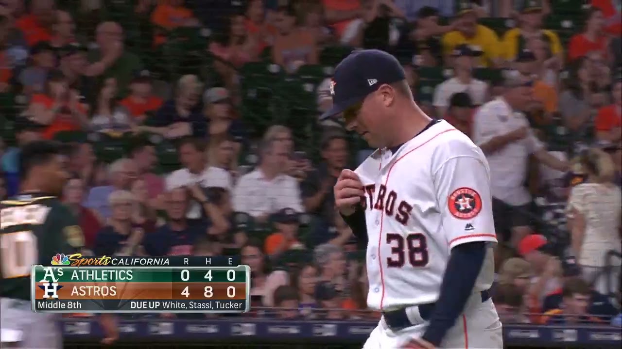 7/10/18 vs OAK 8th inning line out from Dustin Fowler