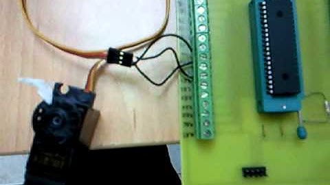 control servo motor with PIC16F877A