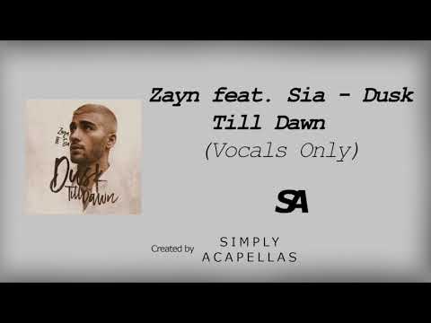 Zayn feat. - Sia - Dusk Till Dawn (Acapella - Vocals Only)