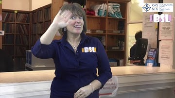 BSL Tutorial 1 - Basic Introduction and personal information signs