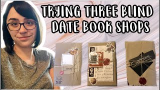 TRYING 3 BLIND DATE WITH A BOOK ETSY SHOPS * Ordering & Unboxing *