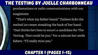 Celebrity The Testing by Joelle Charbonneau (Chapter 1 Audiobook) Wealth