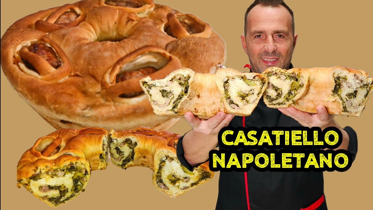 NUOVO CASATIELLO NAPOLETANO SALSICCIA  FRIARIELLI🥬-Ricetta inedita fatta totalmente a mano.