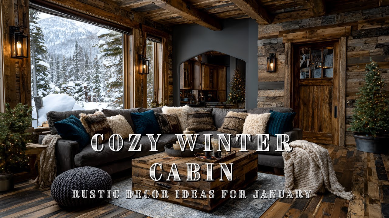 Rustic Winter Decor Ideas for a Cozy Cabin Aesthetic | January Home ...