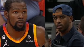 KD \& SUNS BOOED OFF COURT! CP3 IN TEARS! \\