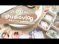 ✿ STUDIO VLOG 13 : Shop update preps, Uploading bunch of wallpapers to Patreon, LOTS of unboxing!