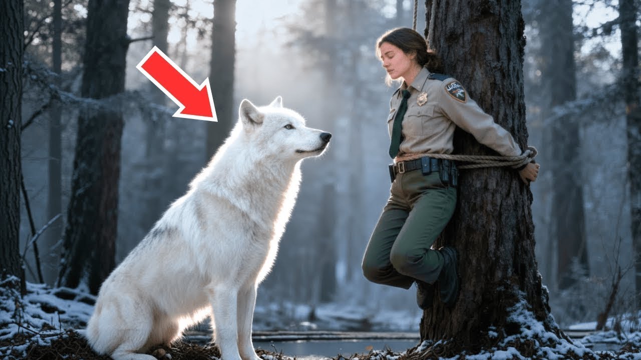 Lobo gigante halló a guardabosques colgada de un árbol — lo que hizo después fue impactante.