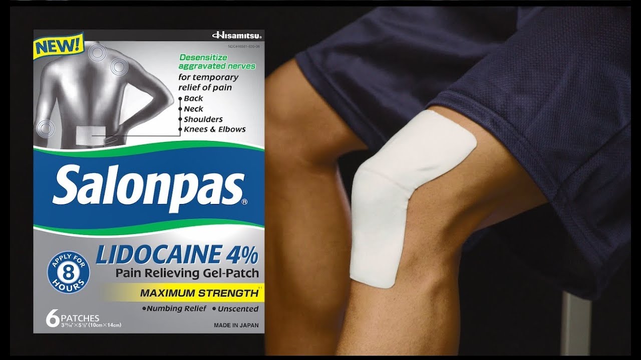 Salonpas LIDOCAINE Pain Relieving Gel Patch Knee 18240 Hot Sex Picture