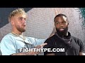 JAKE PAUL CLOWNS TYRON WOODLEY; "RABBIT PUNCHES" HIM WITH BUNNY EARS AFTER FACE OFF