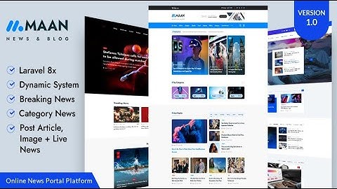 Maan News- Laravel News, Magazine & Blog Script