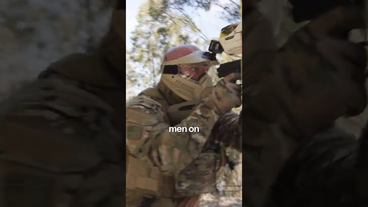 Пейнтбольная битва против бывшего солдата