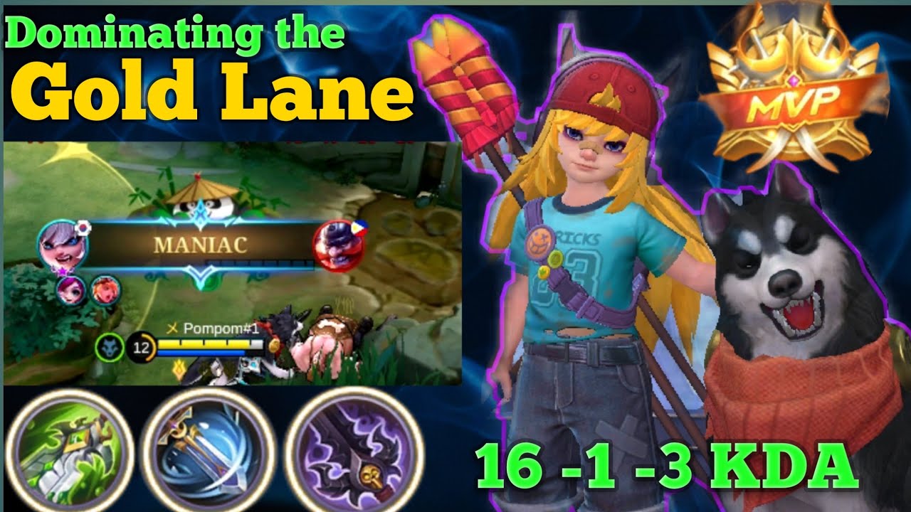 Popol and Kupa insane damage build|Popol and Kupa MLBB|Maniac gameplay by kimaru|