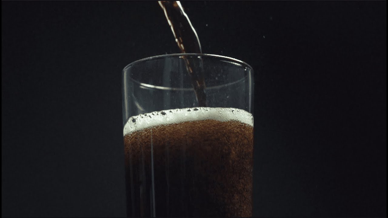 ASMR Pouring Fizzy Soda Coke & Ice - 1 Hour - For Relaxing and Study