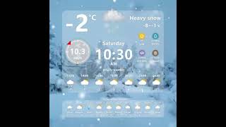 accurate weather widget ☃️ screenshot 1