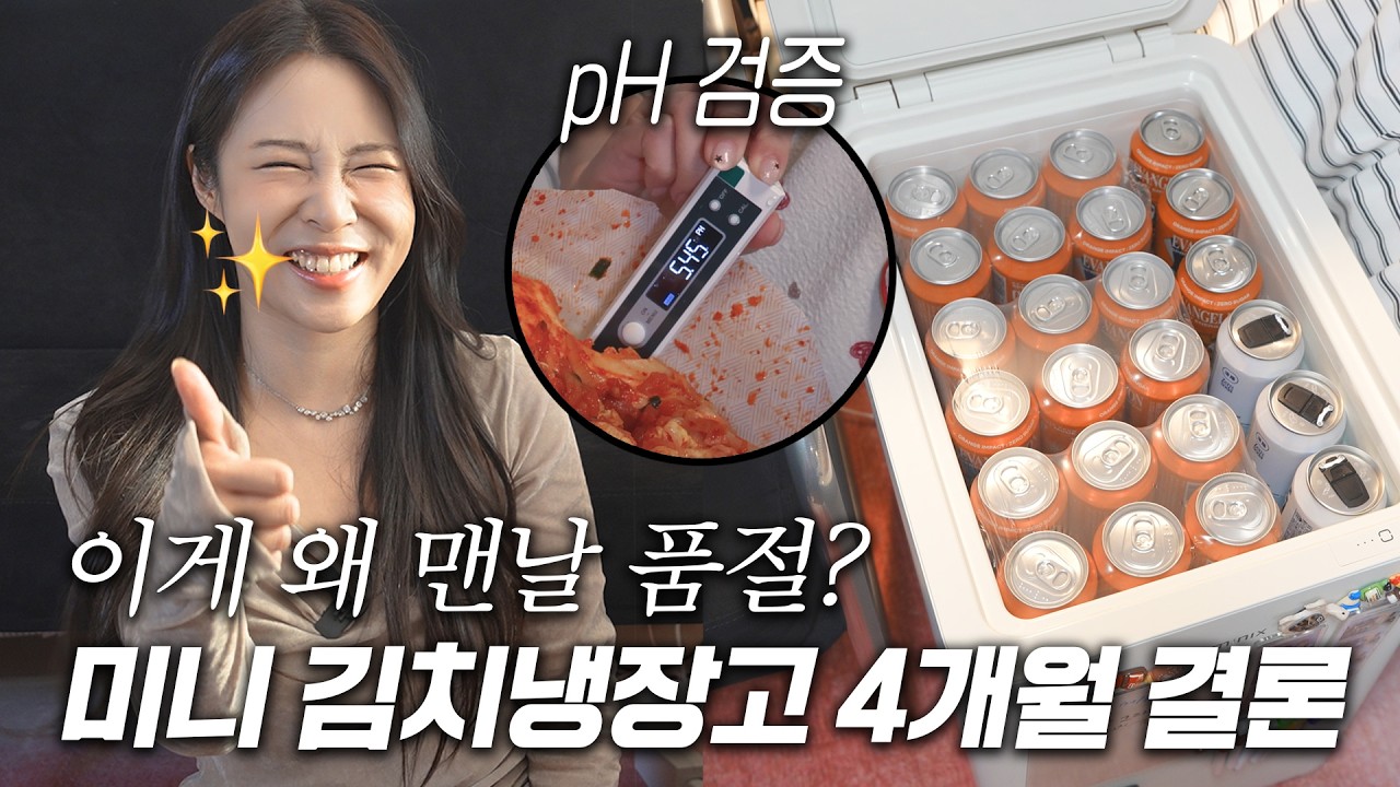 이게 대체 왜 맨날 품절이야? (4개월 사용 & 김치 테스트) | 미닉스 미니 김냉