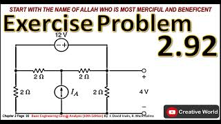 Chapter 2 Exercise Problems 2.92 Solution | Linear Circuit Analysis