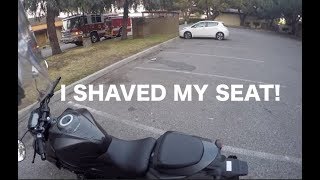 I Got My Seat Shaved! | Suzuki GSX-S 750Z| MotoVlog #12