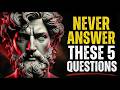 Never Even Think of Answering | Stoicism | Stoic Wisdom