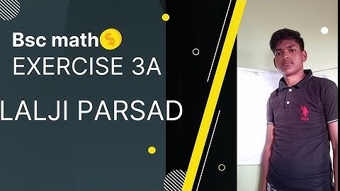 differential calculus EX.3A full solution from lalji Prasad book  #bsc math #FREE online class