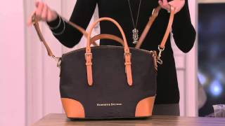 Dooney & Bourke Python Embossed Leather Domed Satchel on QVC