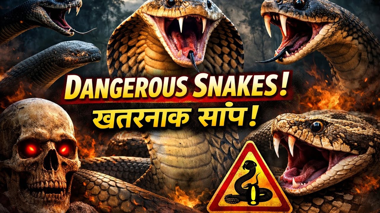 1️⃣ दुनिया के सबसे खतरनाक साँप | Dangerous Snakes in the World 🐍