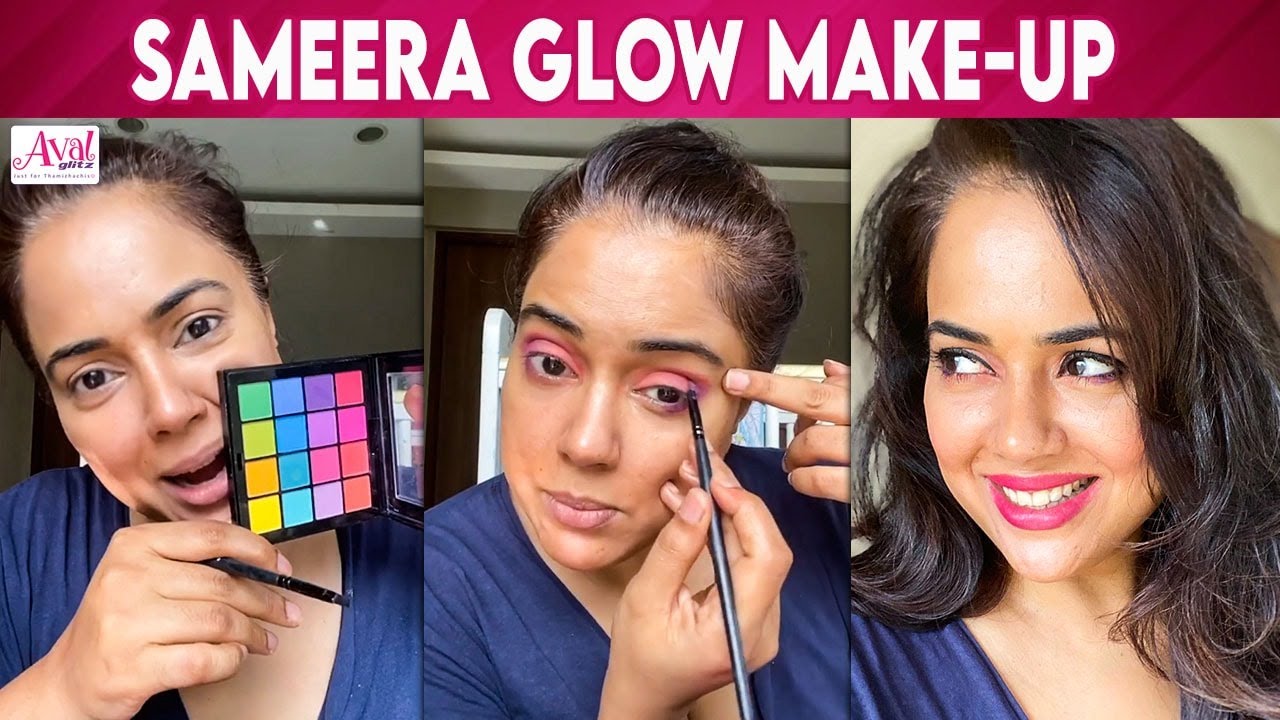 Sameera's Glowing Skin Makeup Tamil Actress,Vaaram Aayiram Makeup