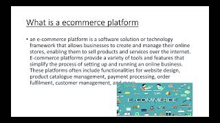 E commerce explained in 2 minutes