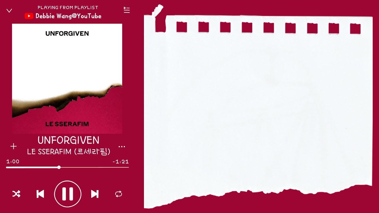 ♡韓中歌詞♡ | LE SSERAFIM (르세라핌) - UNFORGIVEN (feat. Nile Rodgers)