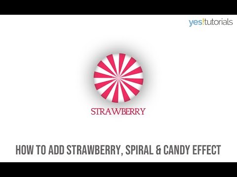 Adobe Photoshop Tutorial : How to create Strawberry, Spiral & Candy Effect