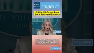 1.3 Million U.S. Troops Unpaid Due to Government Shutdown #usa #trump