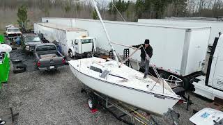 Solo Mast Raising Jig  Hunter 23 Mast Raising