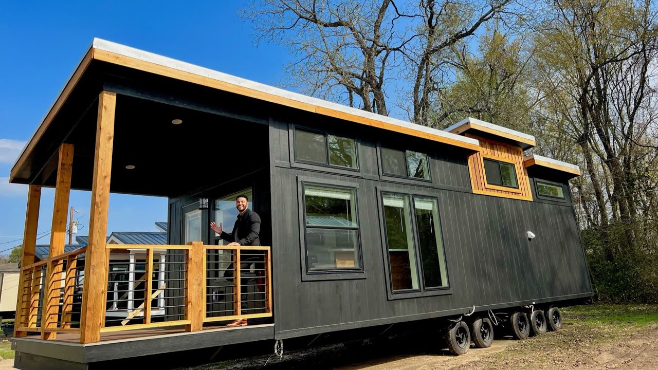 GORGEOUS TINY HOME prepped for delivery – 399SF - YouTube