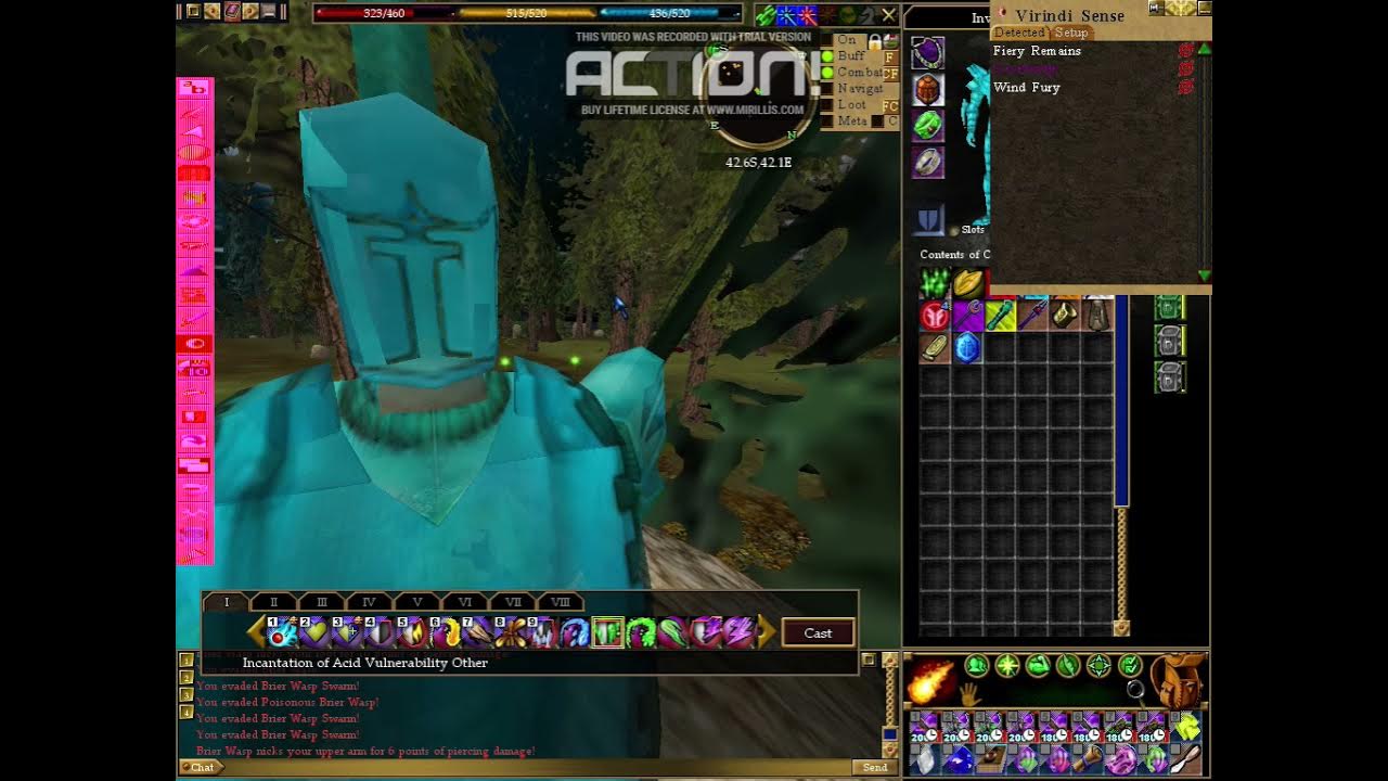 Asheron's Call Solo Run through Viridian Rise, level 186 War Mage