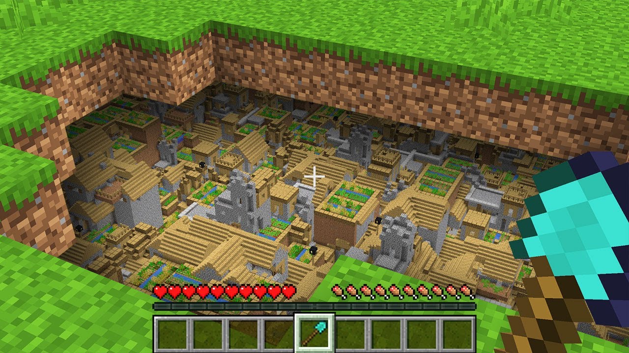 HOW NOOB FOUND INFINITY VILLAGE UNDERGROUND!? Minecraft NOOB vs PRO! 100% TROLLING SECRET TRAP BASE