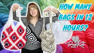 How many bags can I crochet in ONE day?